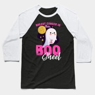 Breast Cancer is Boo Sheet Funny Halloween Cancer Awareness Baseball T-Shirt